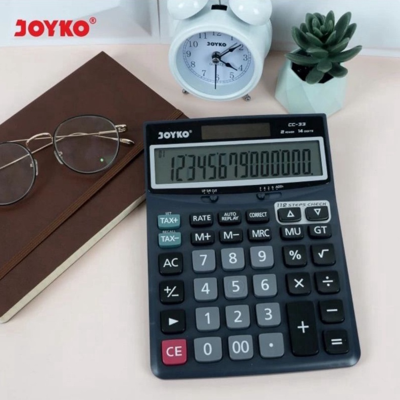 

PRODUCT TERPOPULER JOYKO CC33 Check Correct 14 Digit Kalkulator model spt Casio Dj24D