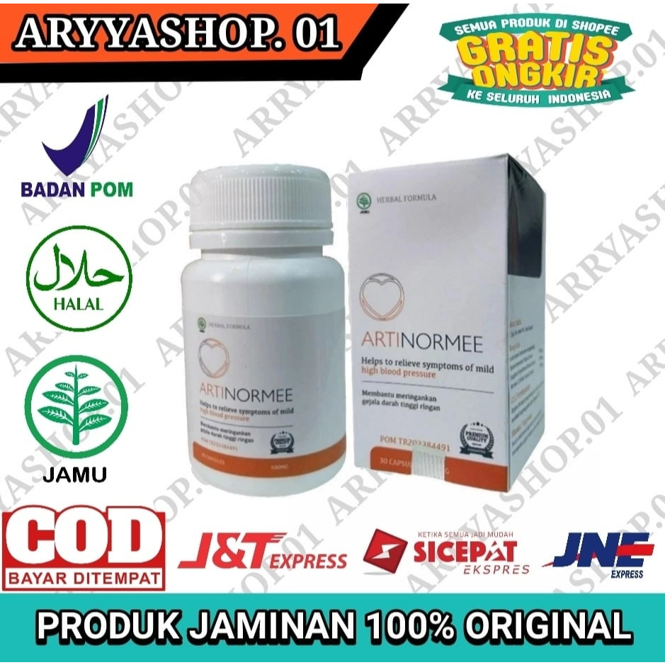 Artinormee 100% Original Obat Herbal Hipertensi Darah Tinggi Ampuh Sudah BPOM