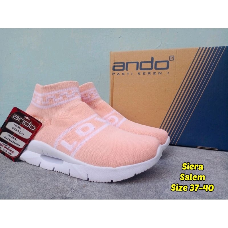 SEPATU RAJUT WANITA ANDO THE ROCK PANAMERA MURILLO SIERRA SIZE 37-40 - SLIP ON ANDO SIERRA SIZE 36-4