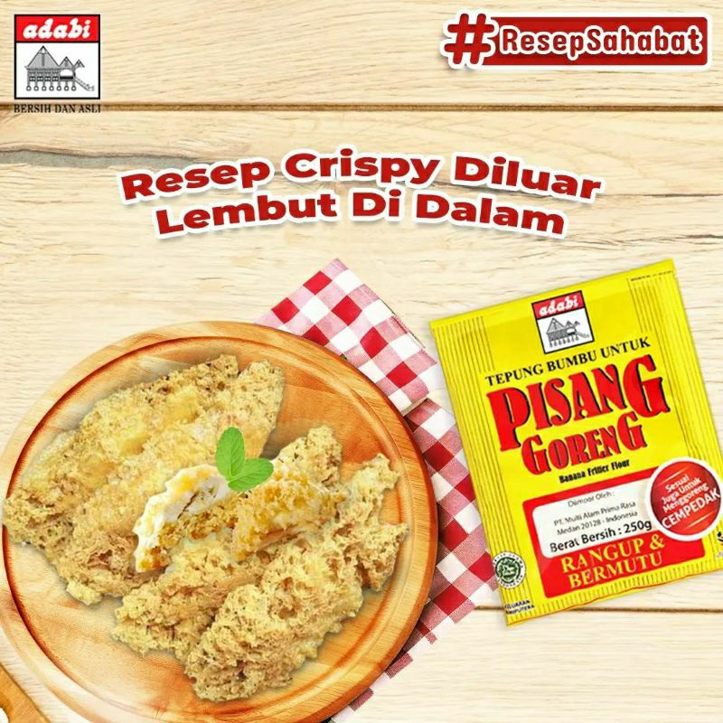 

Adabi - Tepung Pisang Gluten Free | Tepung Pisang Goreng Crispy 250g