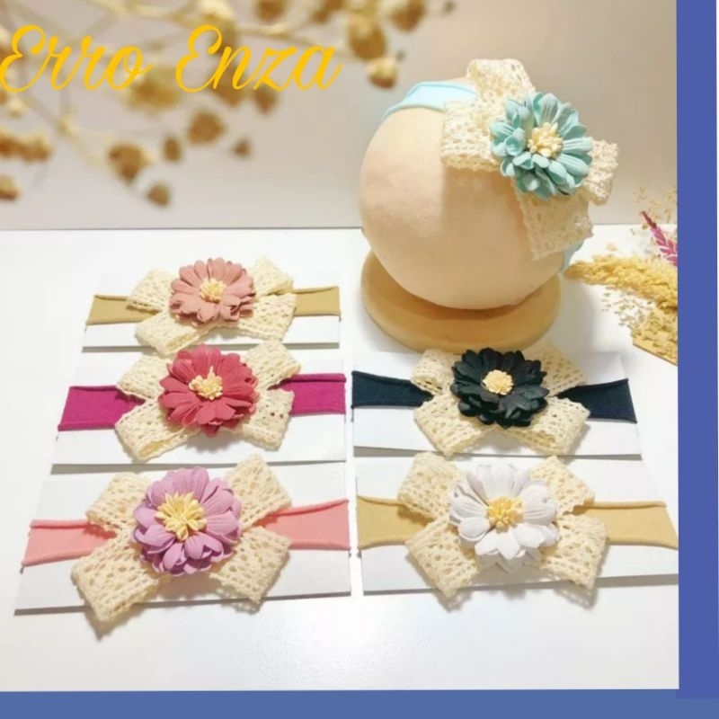 Bandana Anak Bayi Vintage Crissant  Nylon headband Usa