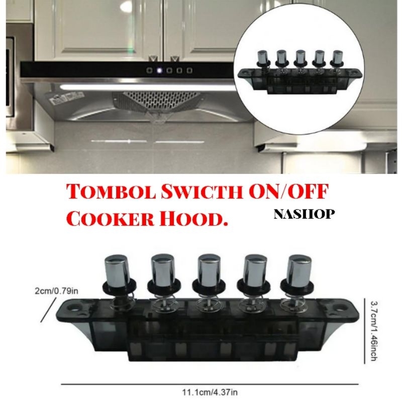 Tombol /Switch ON/OFF cooker hood Delizia