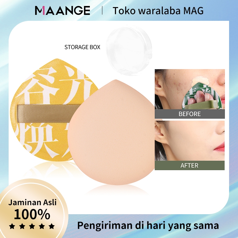 MAANGE Sponge Puff Make Up Bedak Cair Cushion Spons Foundation Beauty Blender Dry Wet Dual-use Makeu