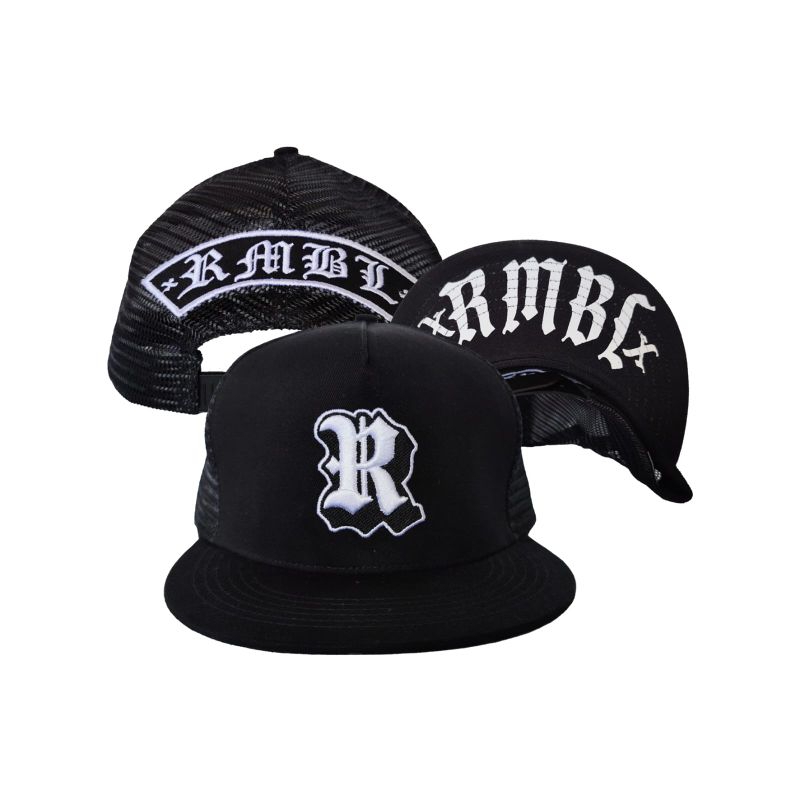 RMBL TOPI / HAT NEW R LOGO BLACK / HT NWRLG BK