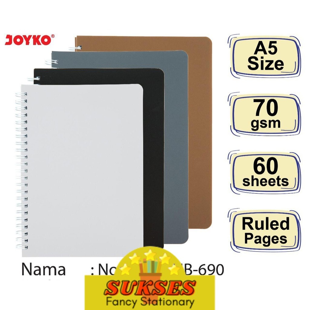 

Ruled Notebook Diary Agenda Buku Catatan Bergaris Joyko 690
