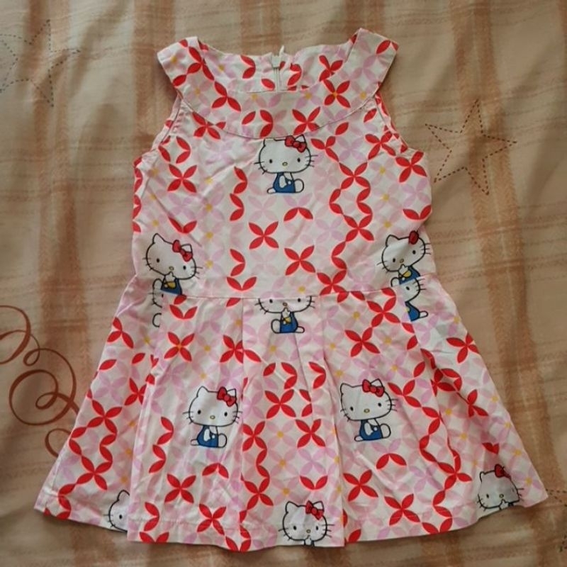 Dress batik anak Bateeq hello kitty