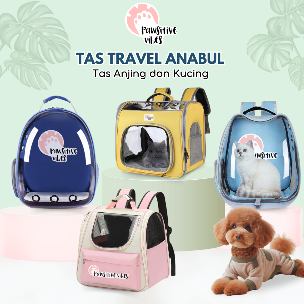 Tas Astronot Transparan Untuk Kucing dan Anjing -Pet Travel Accessories - Pet Travel Bag - Tas Ranse