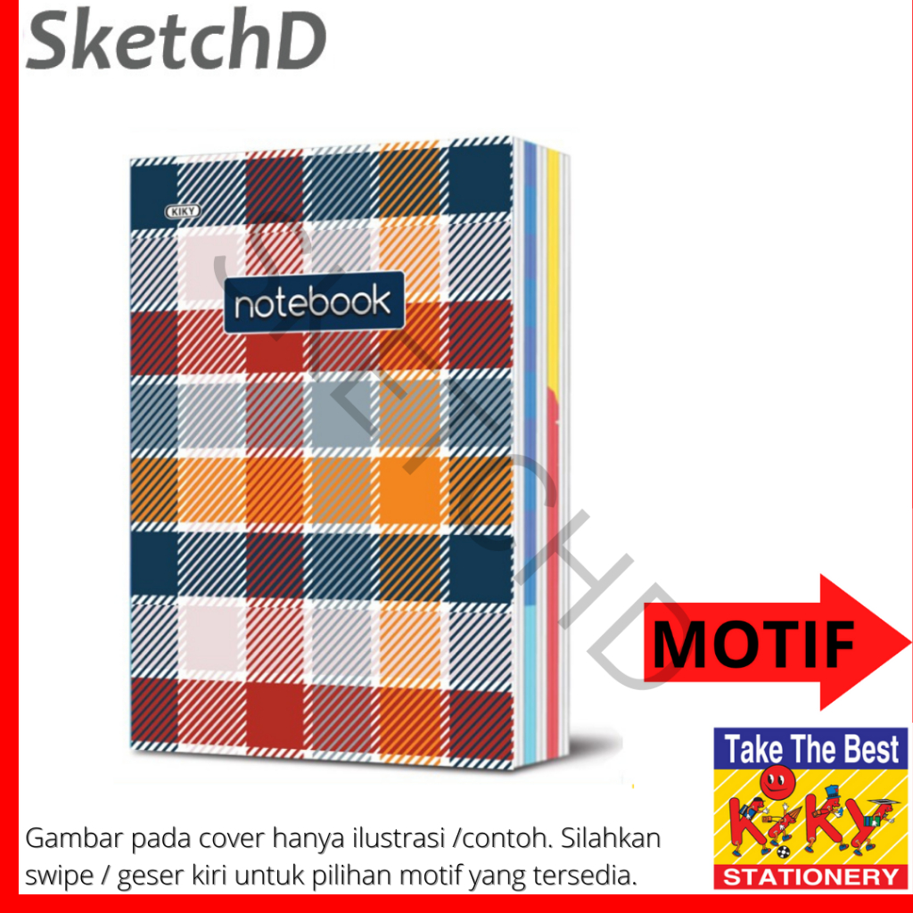 

Buku Tulis Boxy Kiky 34 lembar maxi 17.5 x 25 cm Boxi