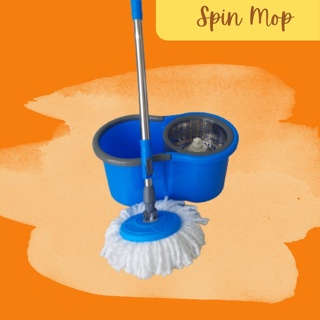 Spin Mop Kogawa 8808 Alat Pel Lantai/Alat Pel Putar/ Pel Mop Stainless Putar Otomatis