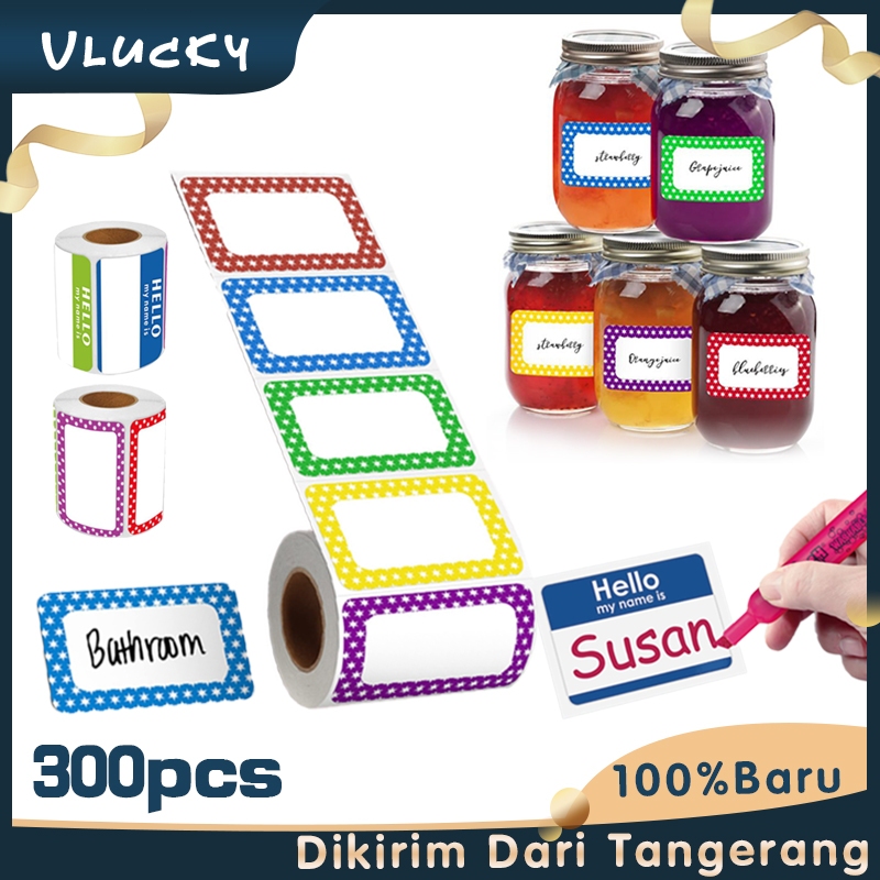 

1 Roll Stiker Graffiti Isi 300 Hello My Name Is Sticker Name Tag Labels