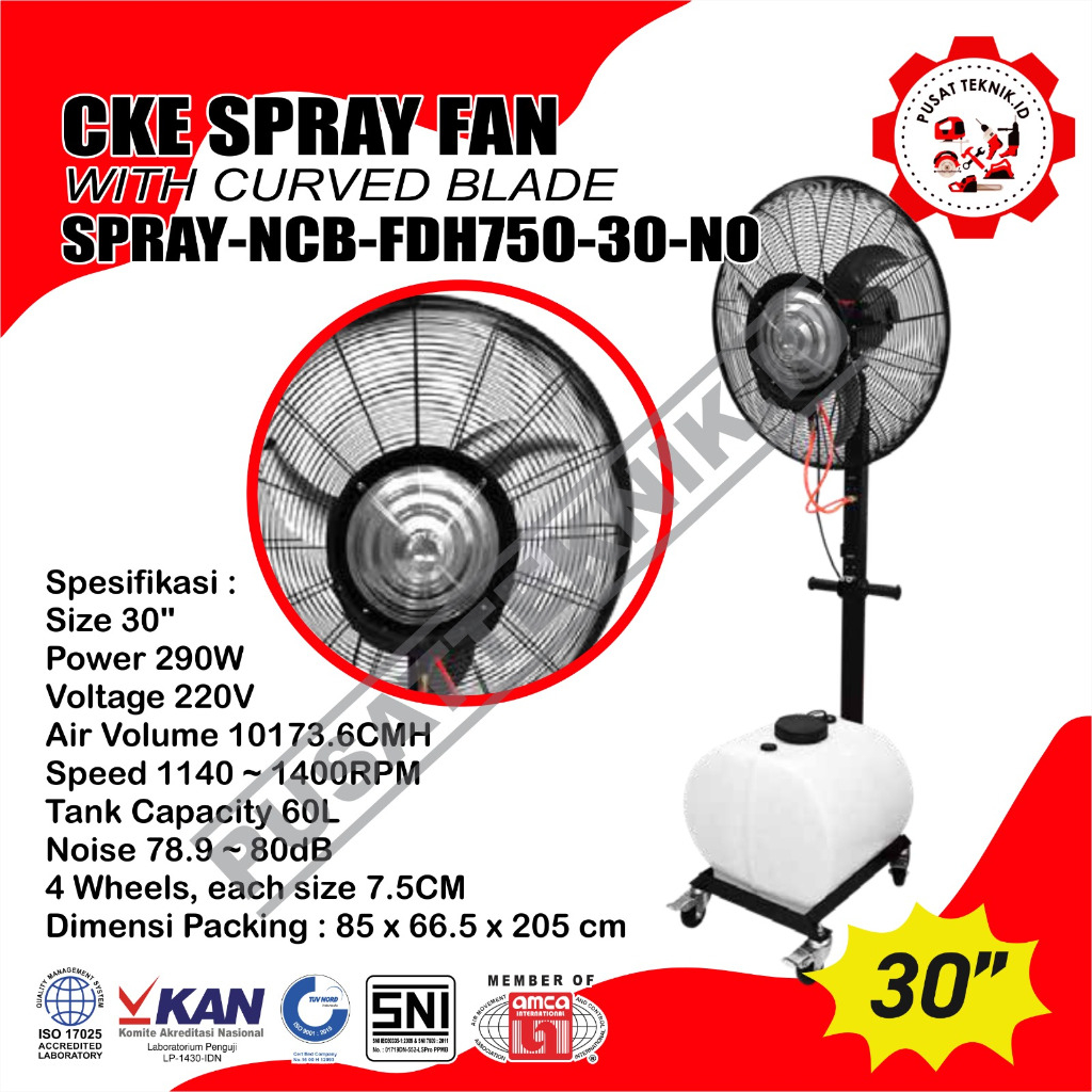 MISTY FAN CKE 30" KIPAS ANGIN KABUT MISTY FAN SPRAY FAN CKE 30INCH