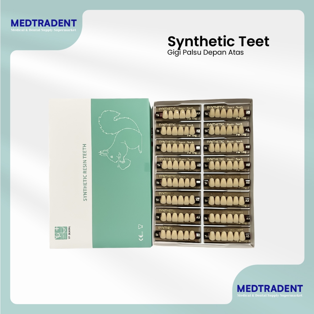Medtradent - Gigi Sintesis YP Dental Depan Atas 1 Box