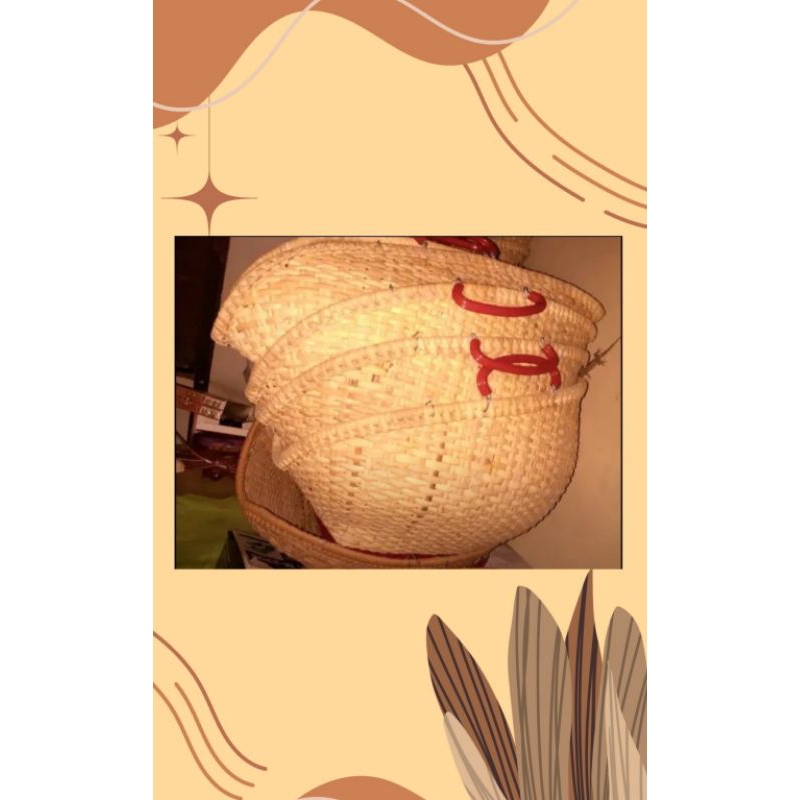 Tas / Wadah Rotan ayam jago. hantaran nikah