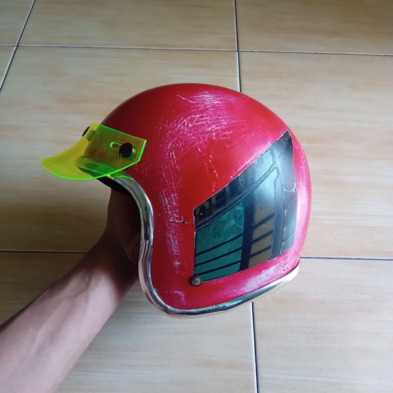 helm jadul klasik original kiwi deluxe