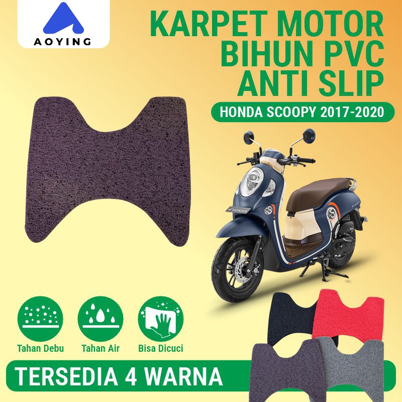 AOYING Karpet Motor Scoopy/Karpet Pijakan kaki Scoopy/Karpet Fiber Scoopy