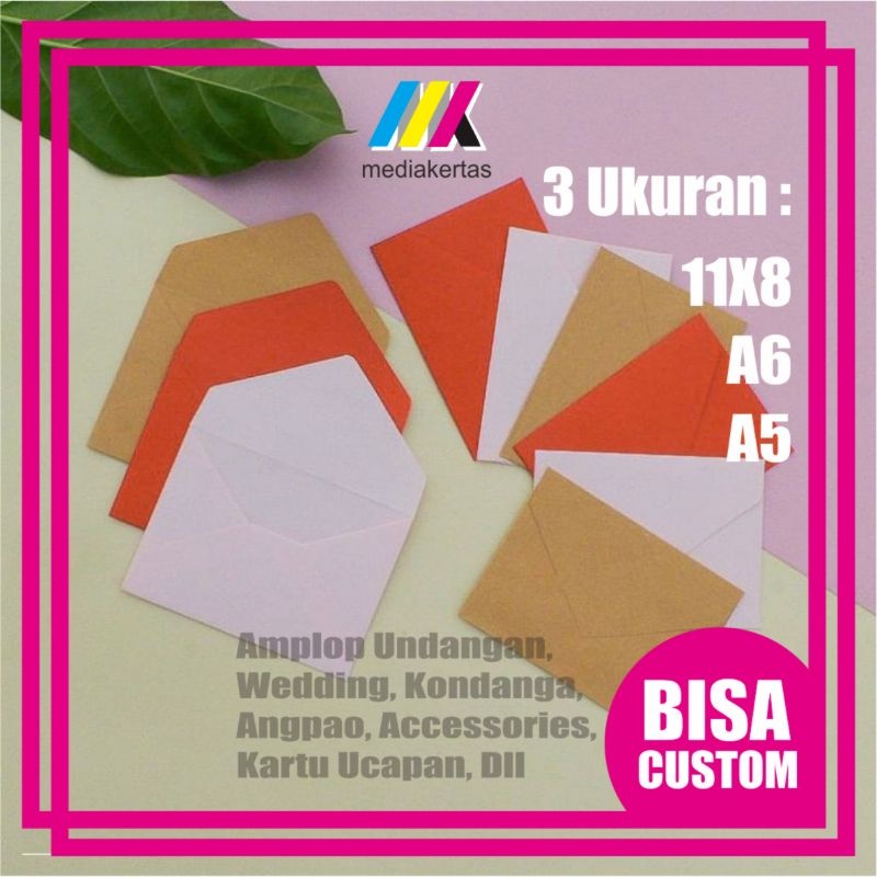 

AMPLOP A5 / AMPLOP A6 / AMPLOP A7 / AMPLOP VINTAGE / AMPLOP UNDANGAN KRAF / MERAH / PINK MUDA PUTIH
