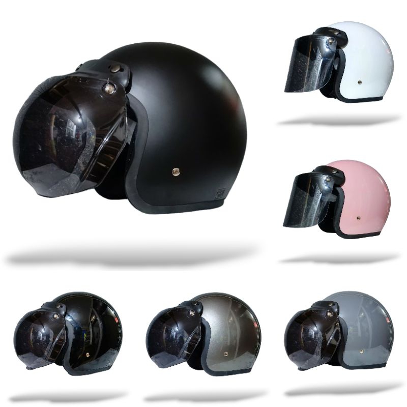 Helm Bogo Classic Polos Cewe Cowo