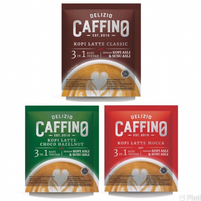 

Caffino Delizio Kopi Latte 3 in 1 1RENCENG isi 10