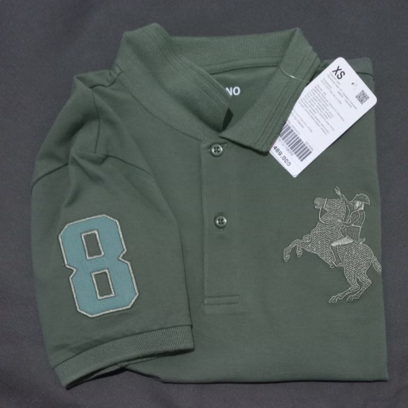 ( NO COD )  baju kaos kerah pria Napoleon polo giordano original