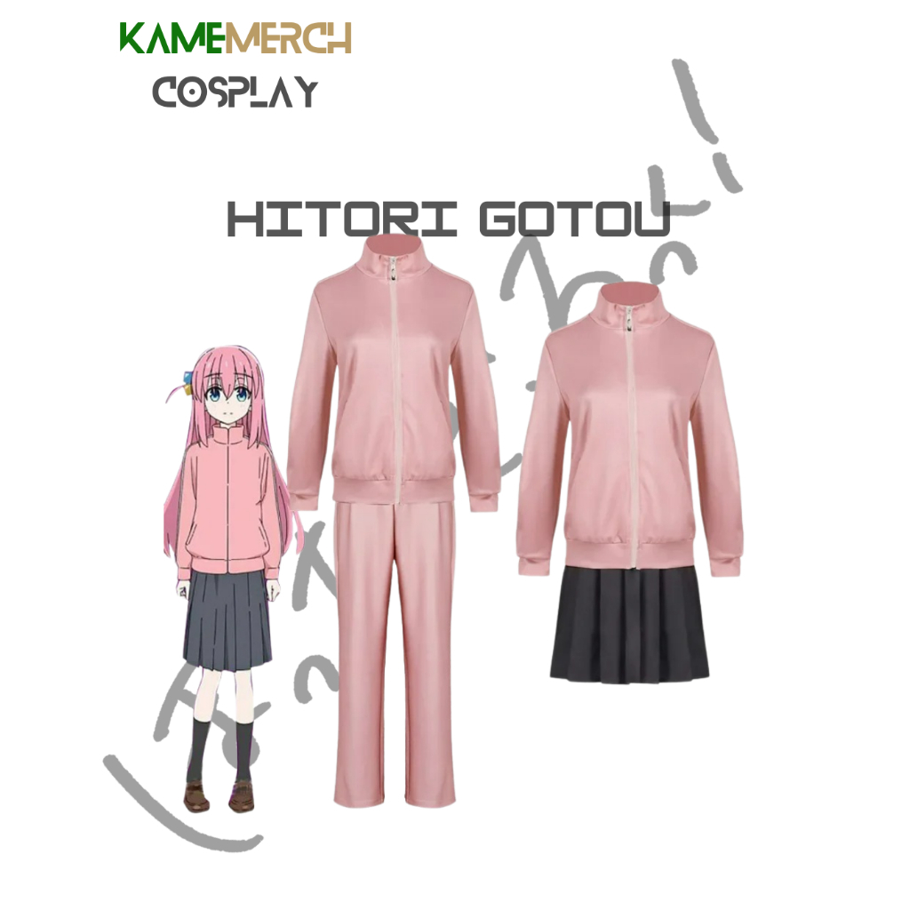 [KAMEMERCH] Kostum/ Cosplay  Anime bocchi the rock  / Hitori Gotou cosplay