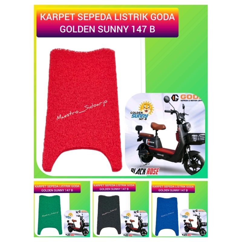 Karpet Sepeda Motor Listrik Goda Golden Sunny 147 B Serabut Bihun