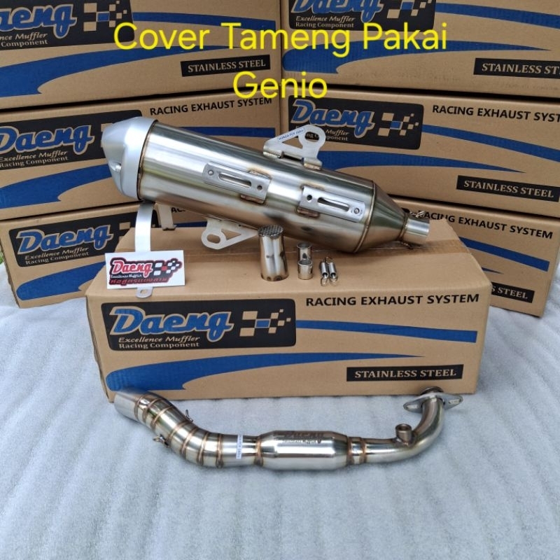 Knalpot DAENG Type DV PCX 160 Vario 160 Model Header Menggunakan Boom