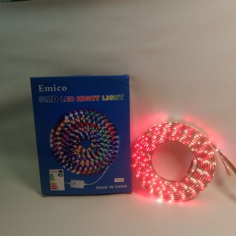 Emico Lampu Led Strip Selang 2835-6MM-48L 10 Meter || LED Strip Warna Merah Putih