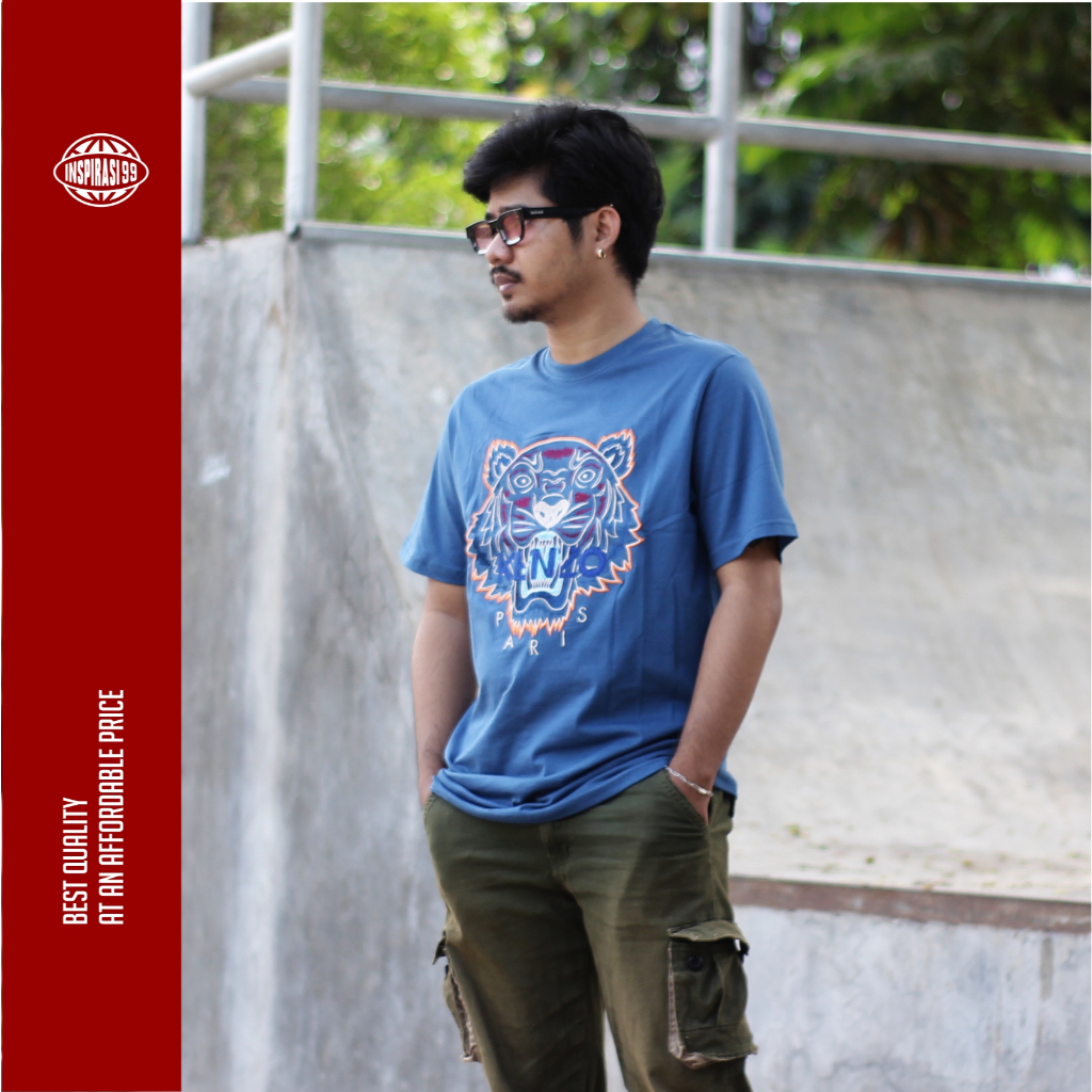 T-SHIRT DEWASA KENZO BORDIR TERMURAH  KATUN COMBED Premium Fulltag