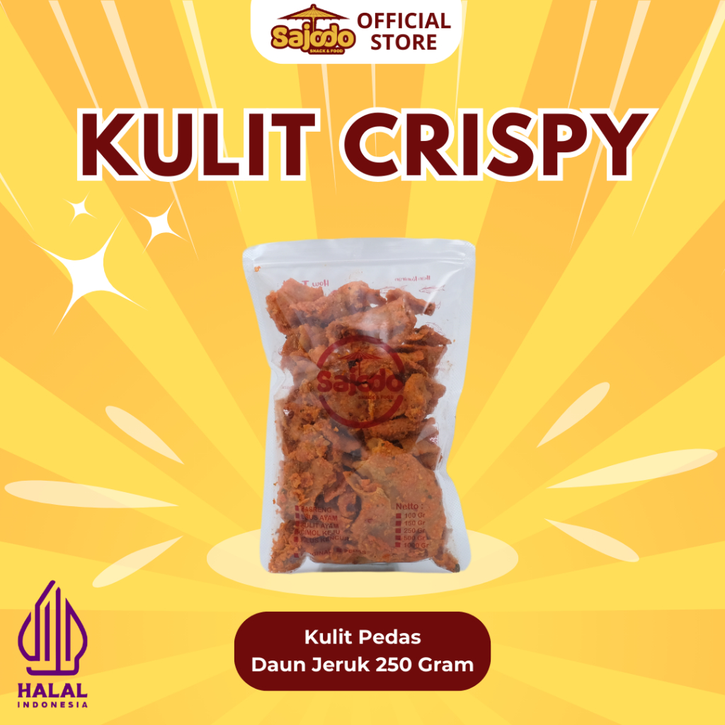 Sajodo Snack - Kulit Ayam Crispy Sajodo 250 gram