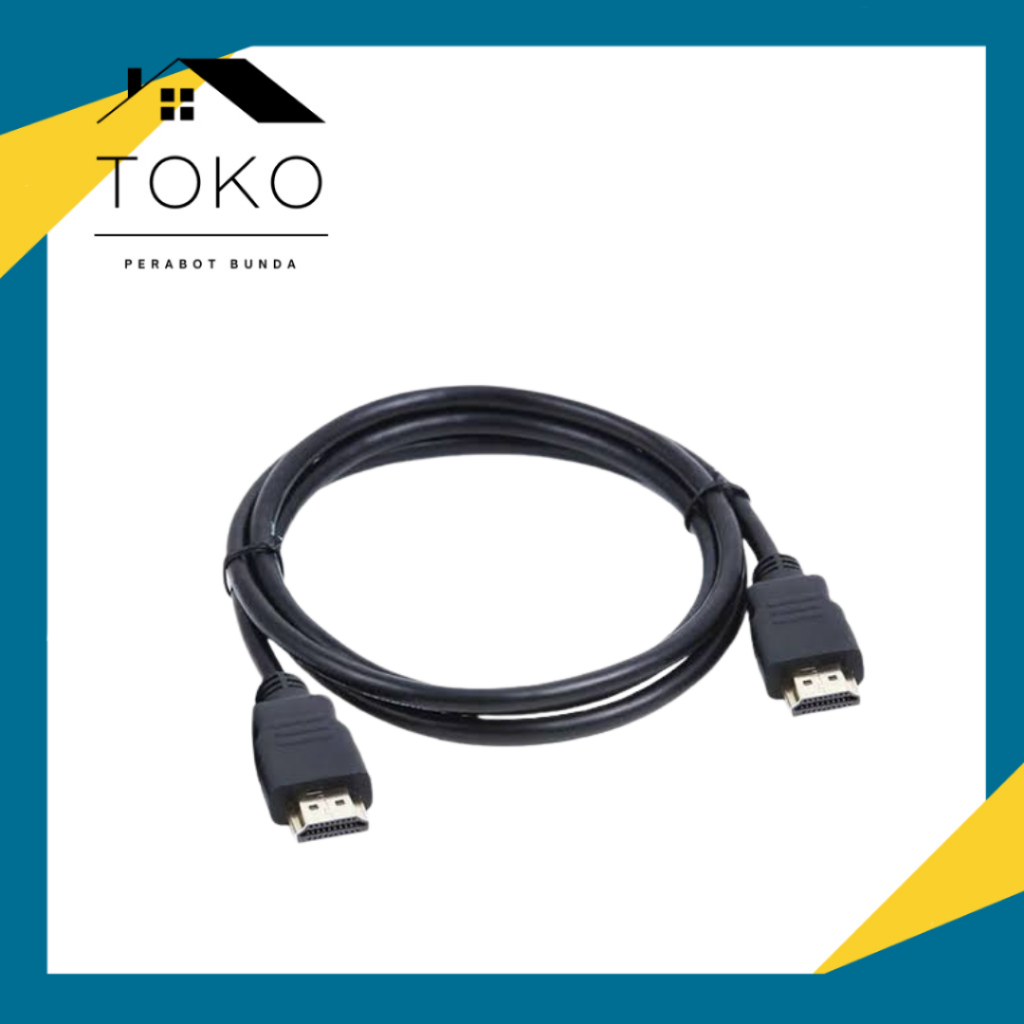 KABEL HDMI/Kabel HDMI Ke HDMI 1 Meter Full Cocok Untuk STB Set Top Box Receiver Siaran Digital TV Me