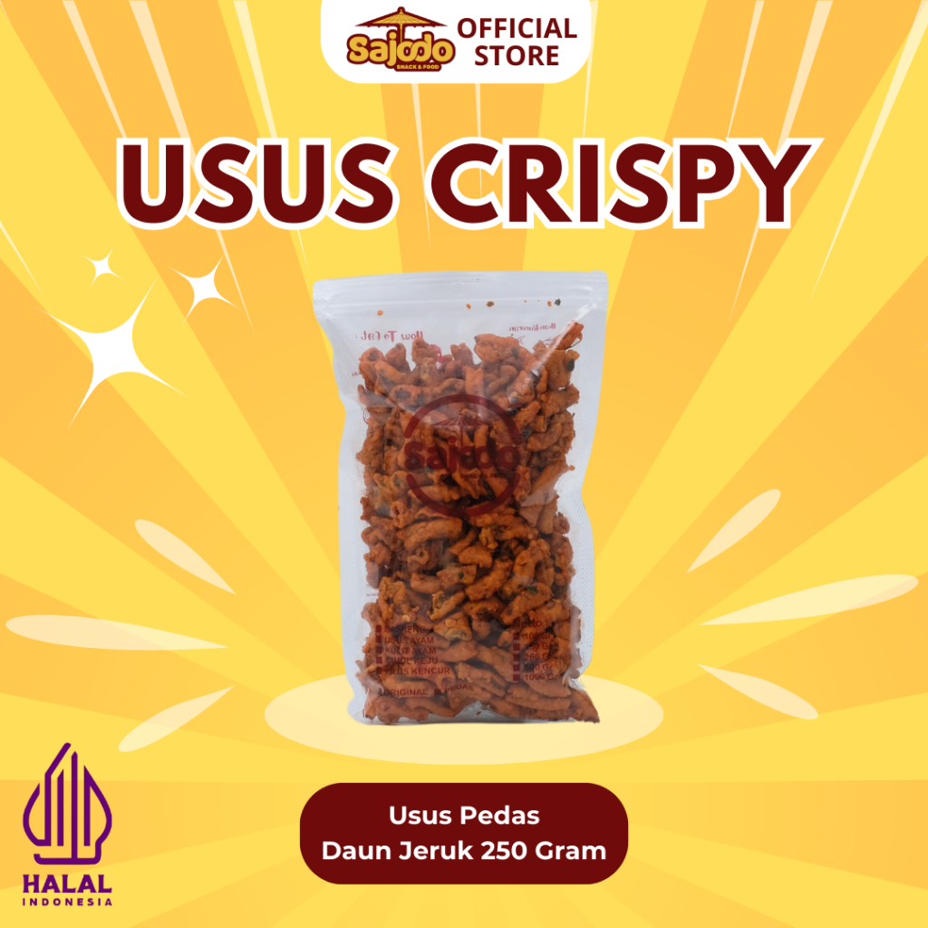 

Sajodo Snack - Usus Ayam Crispy Daun Jeruk 250 gram