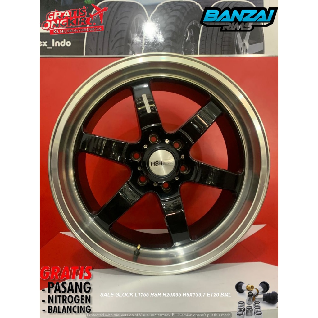 Promo Velg Racing Mobil Ring 20 Untuk Fortuner Pajero Hilux Triton dll Ring 20 Hsr Sale Glock Model 