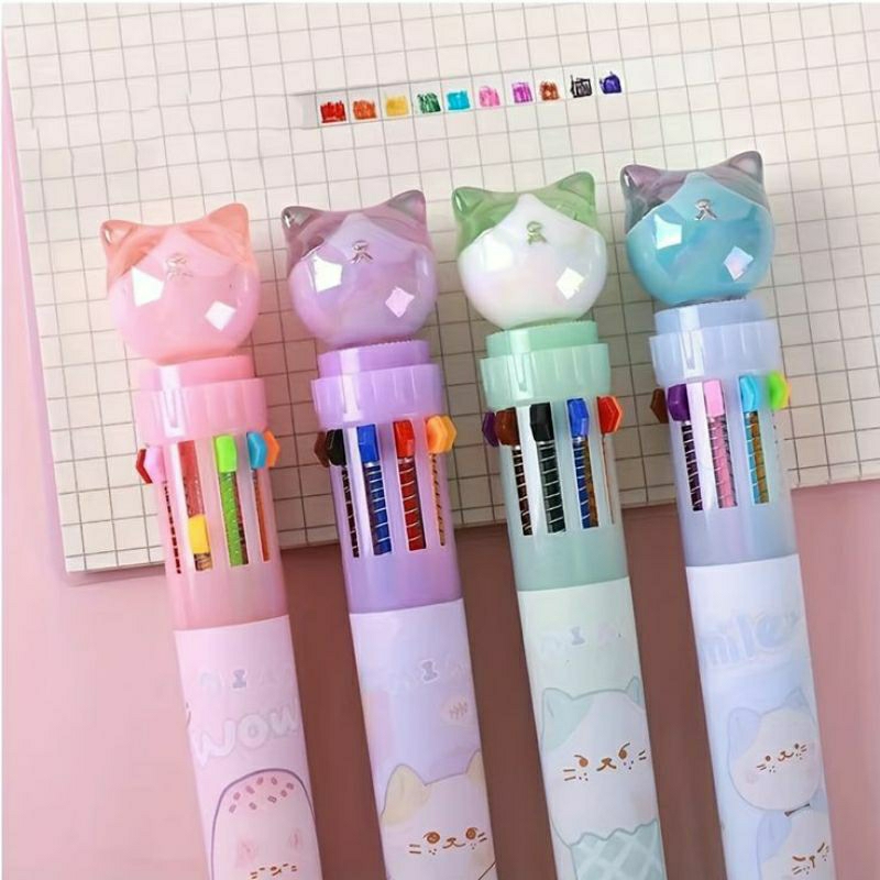 

pulpen gel warna warna/pulpen karakter lucu imut gemoy/pulpen impor lucu