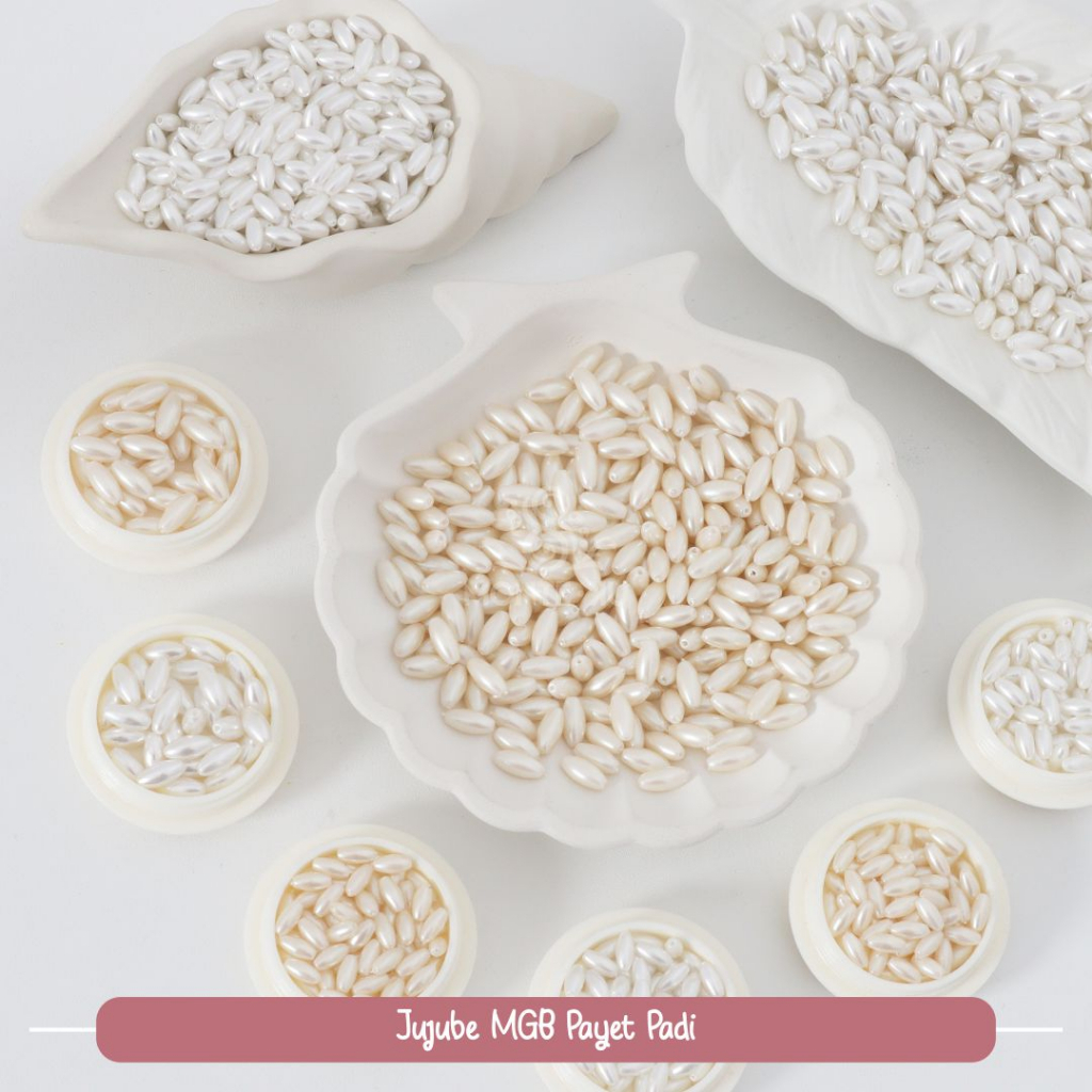 ❄️List New☄️Manik Mote Mutiara Padi Payet Padi Jepang MGB 15 gr Monte Payet Jahit Matsuno Glass Bead