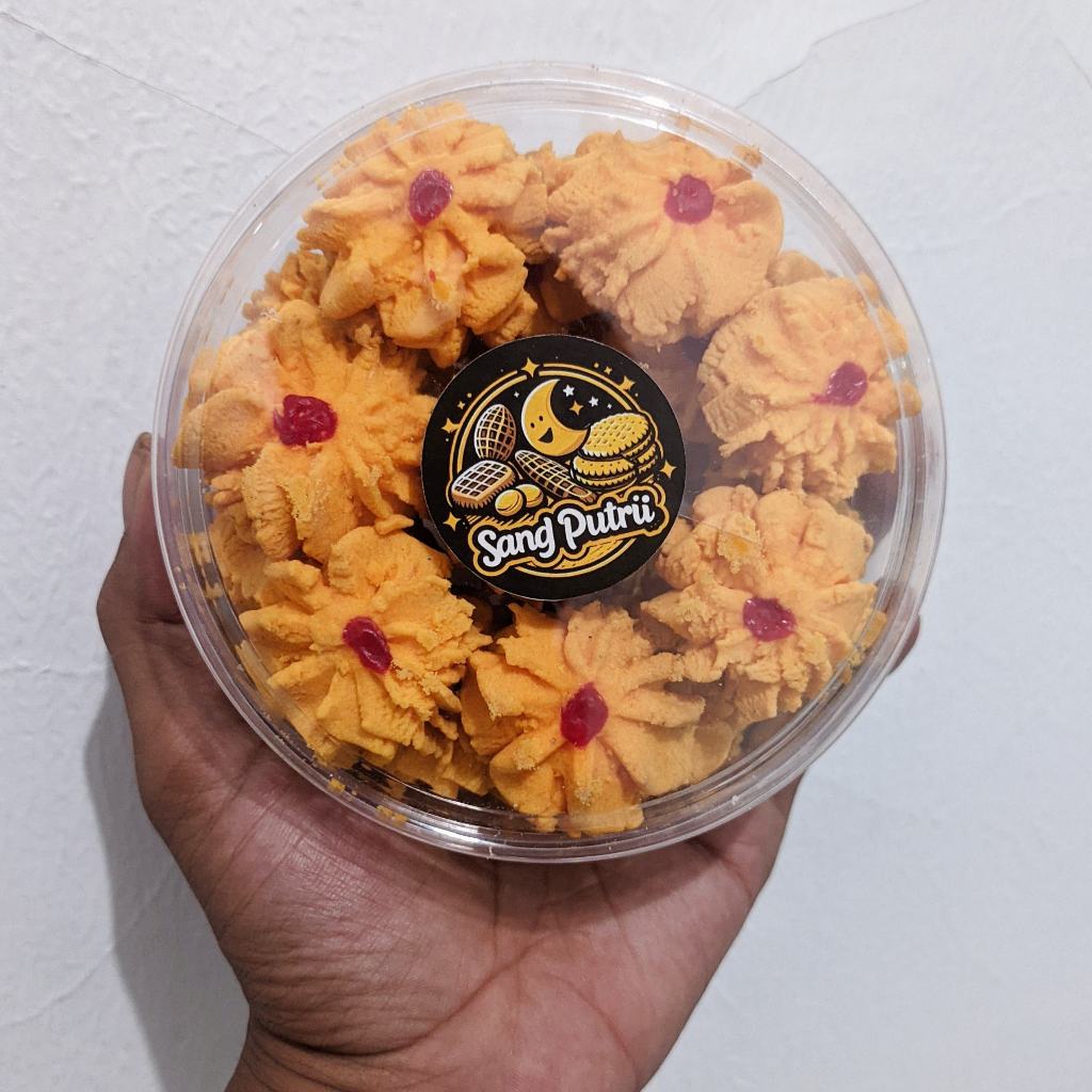 

Kue Kering Semprit Mawar Kuning 500 Gran Sang Putrii Homemade