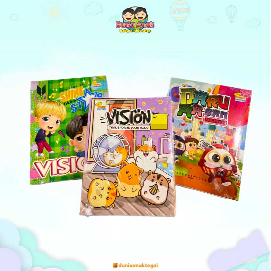 

VISION Buku Tulis Isi 38 (1Pack) / Buku Tulis Sekolah