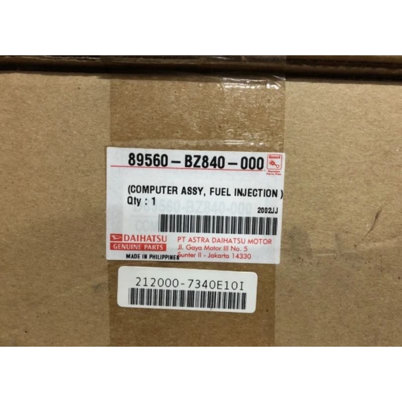 Ecu Komputer Computer Toyota Avanza All New xenia 1.3 1.3cc 1300cc 2011 2012 2013 2014 2015 2016 Asl