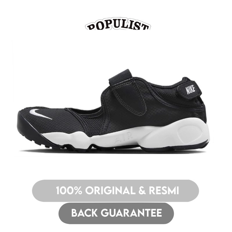Nike Air Rift Ristop Black White 100% Original Resmi