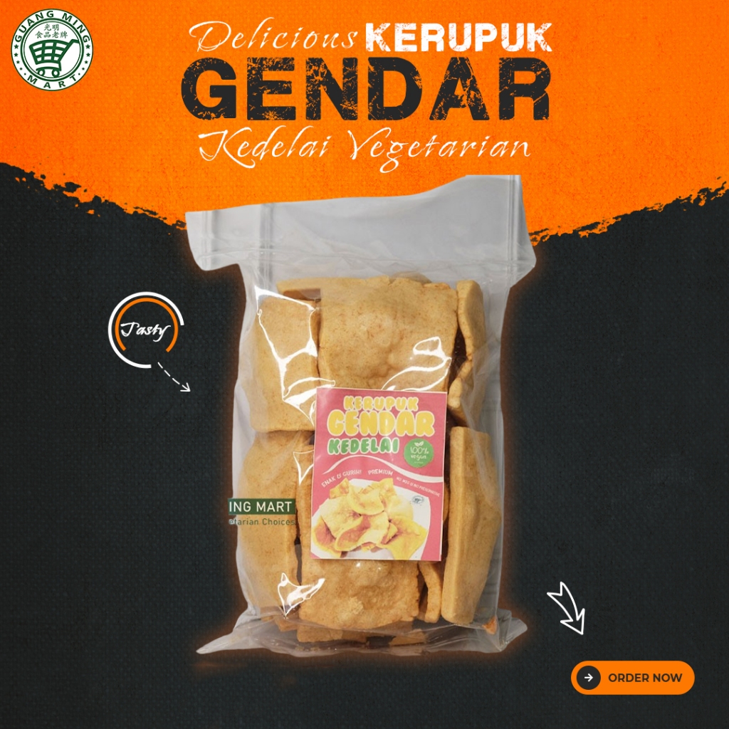 

Kerupuk Gendar Kedelai Vegetarian