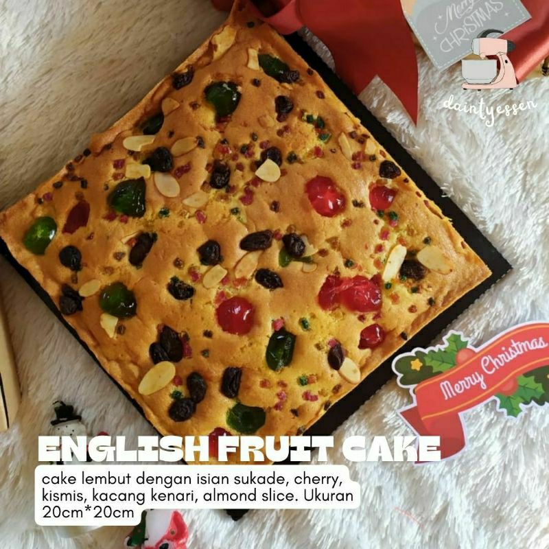 

ENGLISH FRUIT CAKE LEBARAN/CHRISTMAS/IMLEK HAMPERS | HAMPERS NATAL/LEBARAN/IMLEK ENGLISH FRUIT CAKE