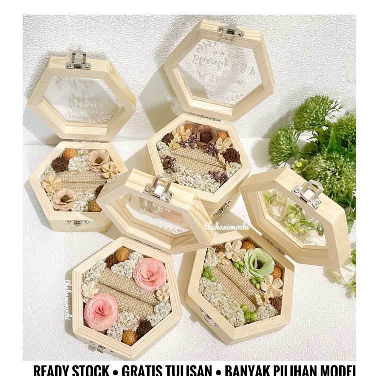

Potongan Diskon Ring Box Kotak Cincin Estetik Rustic Pastel