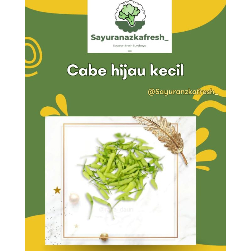 

cabe Hijau Kecil [±100gr-±250gr]