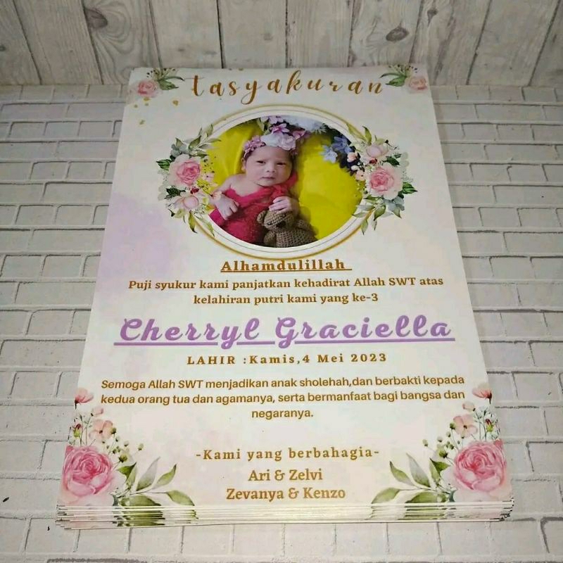 

Kertas Pengetan, Kertas Besek, Kertas Tasyakuran pernikahan & Kelahiran.