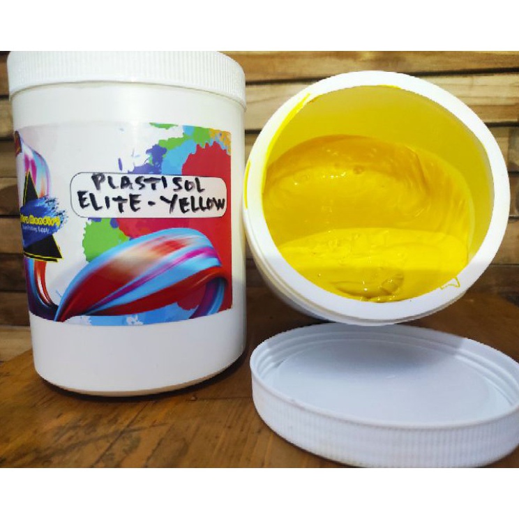 

Super Promo Plastisol Elite Yellow vektor wajib base dikain gelap 1kg Plastisol Murah