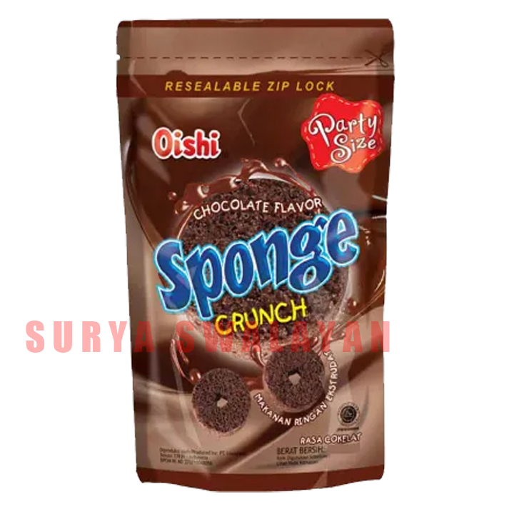 

Oishi Sponge Crunch Chocolate 100 gr - Wafer Oishi Sponge Coklat 110 gr SHA