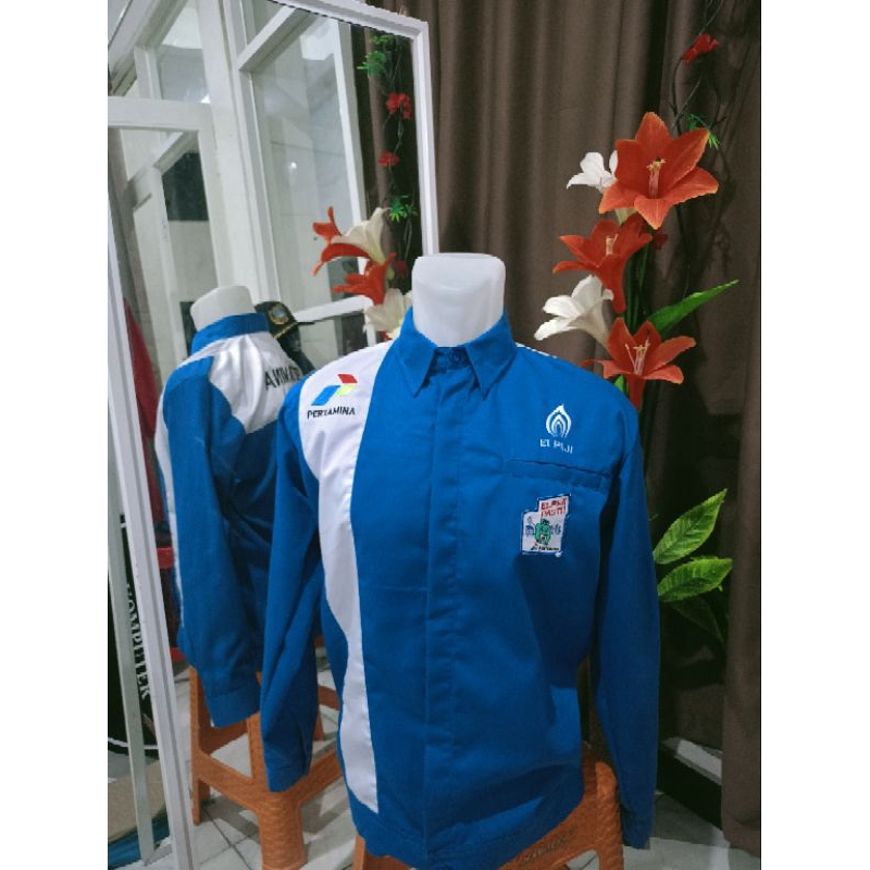 seragam custom //seragam pabrik//wearpack pabrik tanpa Lis safety//seragam pabrik set celana