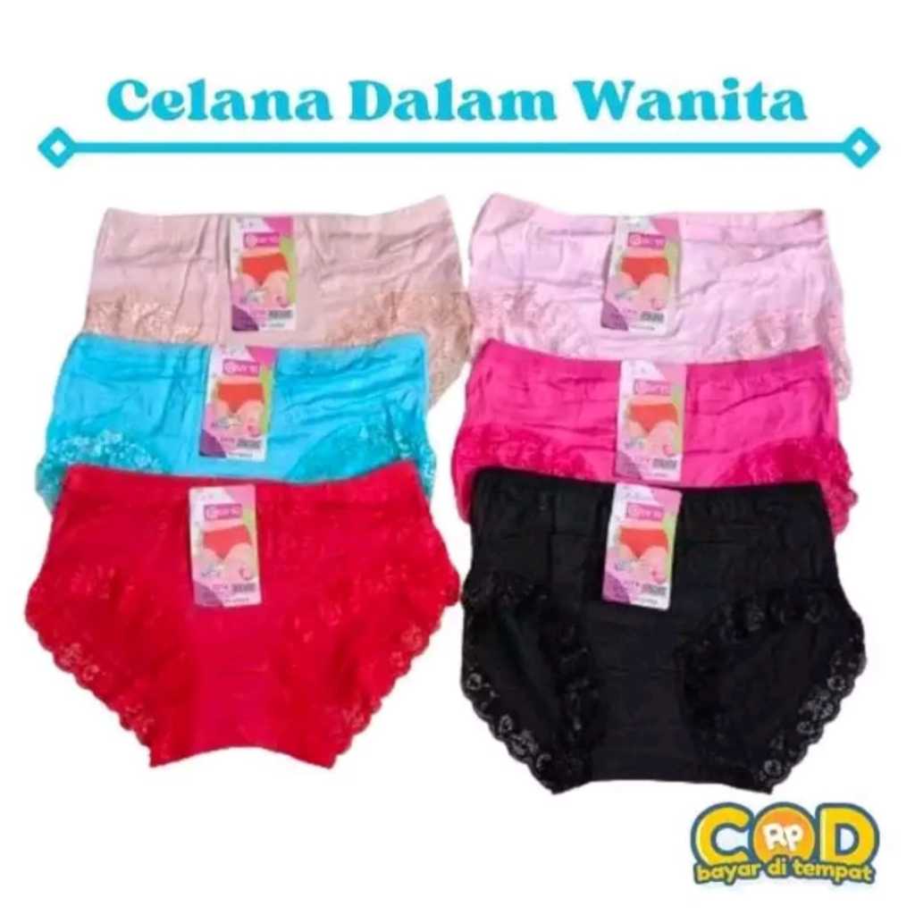 3PCS CD WANITA RENDA IMPORT 3358 FIT TO XXL