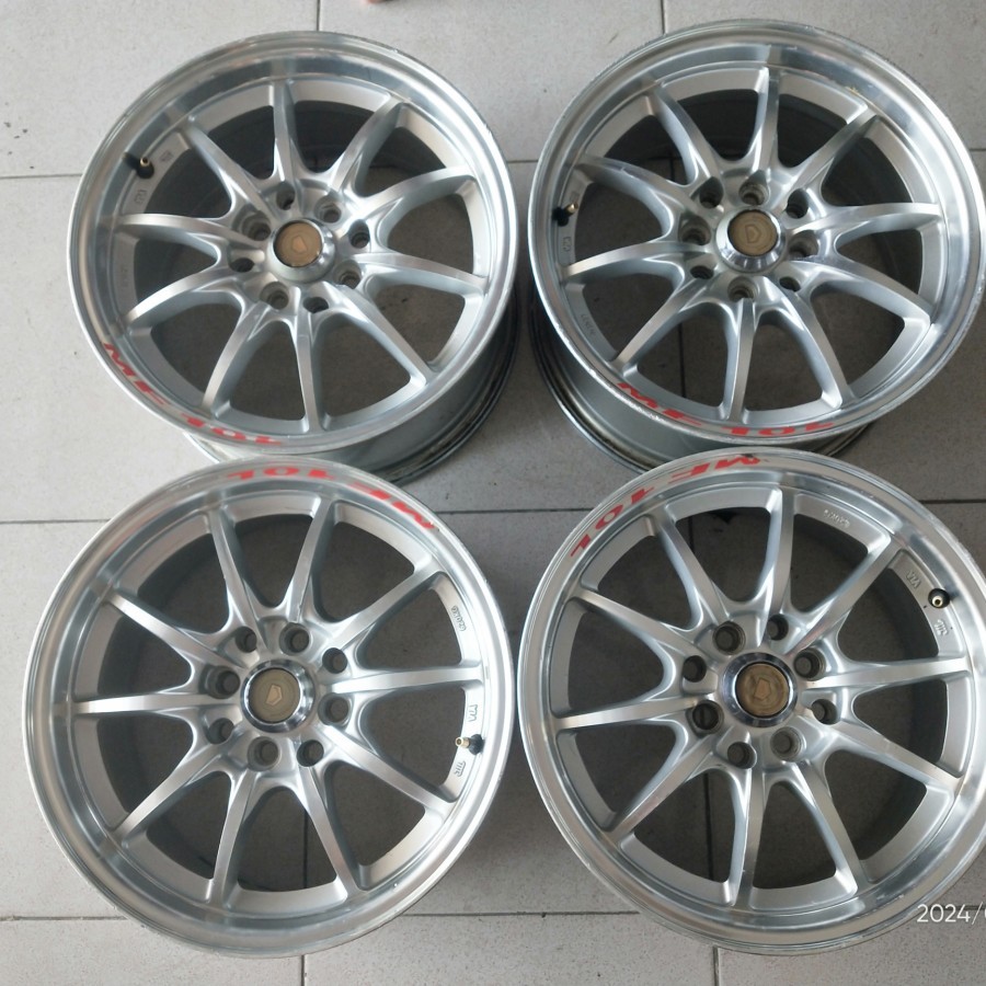 Pelek racing bekas velg mugen ring 15 pcd 4x100/114 velg only murah gratis ongkir