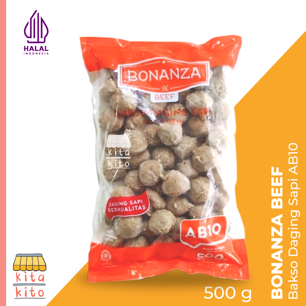 

Belfoods Bonanza Bakso Sapi Asli AB10 500 Gram