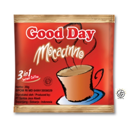 

Good Day Mocacinno 20 gr (1 Renceng isi 10 Sachet)